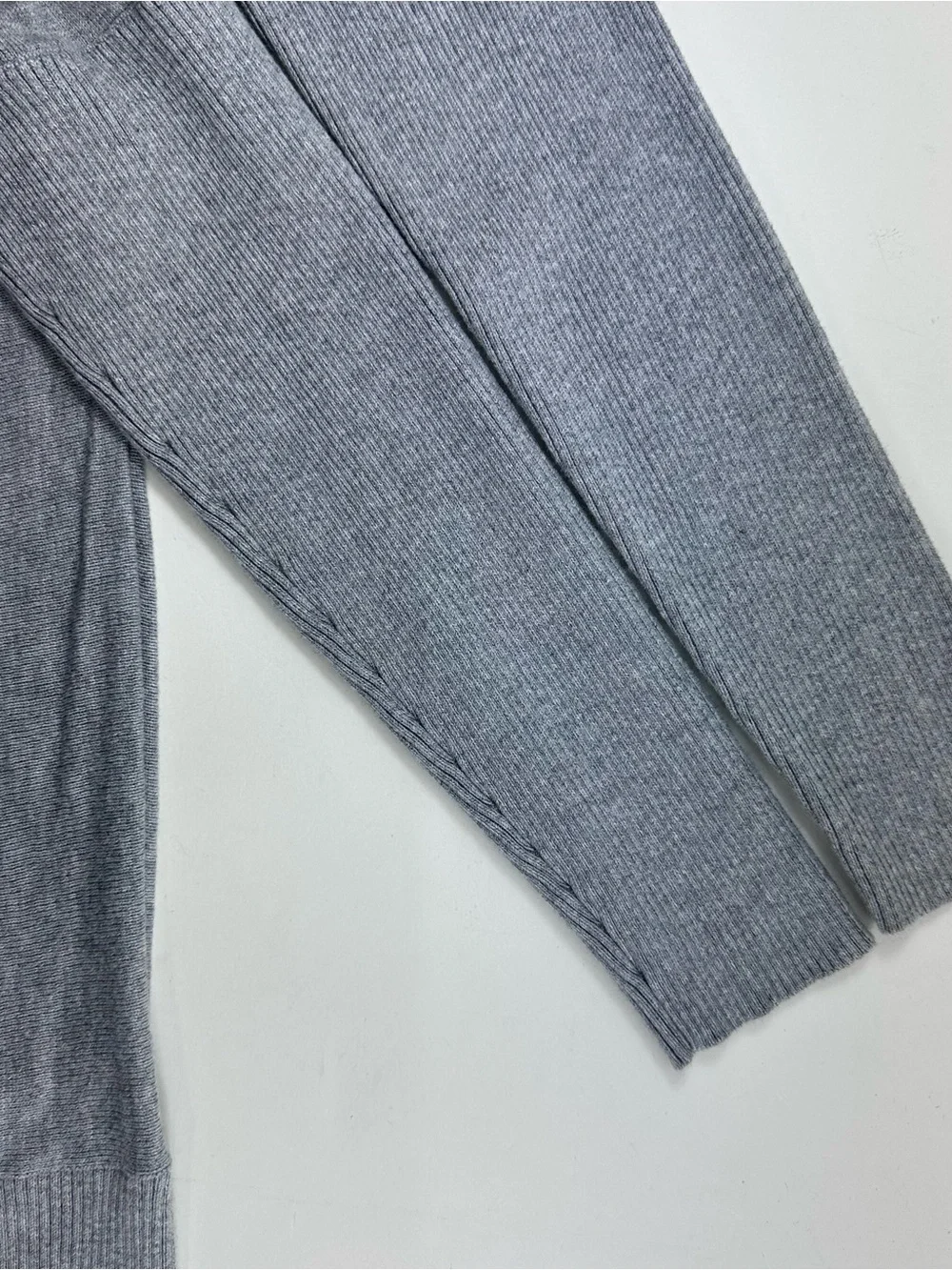 Michael Kors Heather Gray Cowl Neck Tunic Sweater Zipper Sleeves